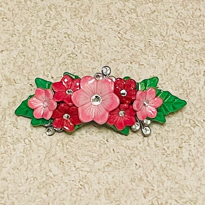Floral Barrette Pink