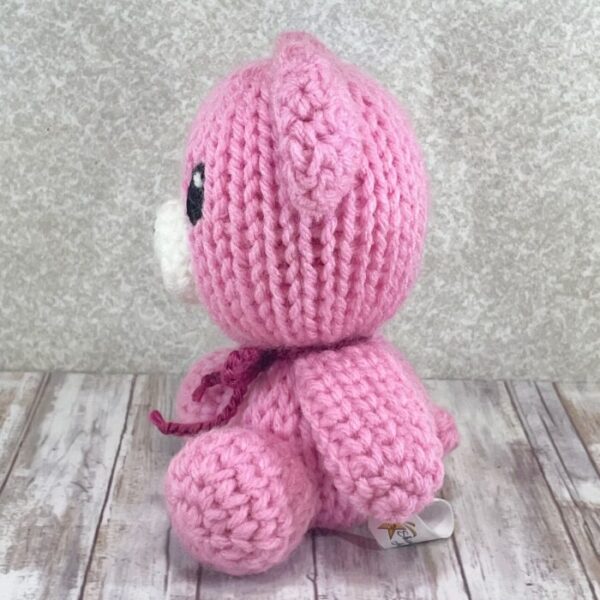 Pink Teddy Bear Side View